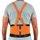 Ergodyne ProFlex 100HV Back Support Brace, High Visibility Support Belt, 8" Spandex Material, Removeable Straps