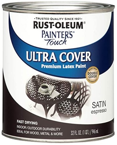 Rust-Oleum Painter's Touch Latex Brush-On Paint, Satin Espresso