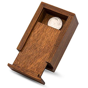 Magic Makers Magic Wood Vanish Box - Vanish Rings, Coins and Other Small Objects