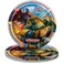 Unique Round Dinner Paper Plates - 9", Transformers, 8 Pcs