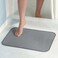 iDesign iDry Microfiber Shower and Bath Mat, Large, Pewter