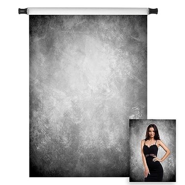 Kate 5ft,Wx7ft,HGrey Backdrops Abstract Backdrop for Photographers Microfiber Old Master Grey Backdrops for Photography Studio Prop