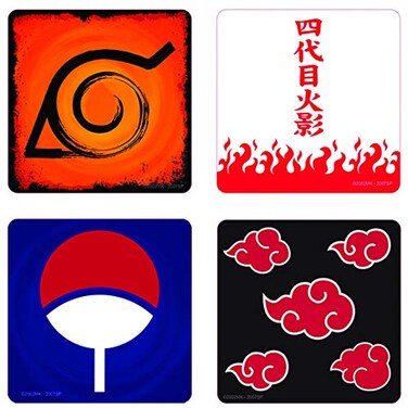 ABYSTYLE Naruto Shippuden 4-Pc. Coaster Set