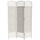 Red Lantern 5 1/2 ft. Tall Fiber Weave Room Divider - White - 3 Panel