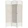 Red Lantern 5 1/2 ft. Tall Fiber Weave Room Divider - White - 3 Panel