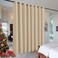 RYB HOME Decor Freestanding Office Partition Wall Divider Blackout Curtain