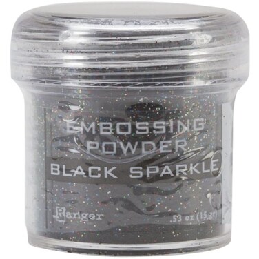 Ranger 359851 Embossing Powder, Black Sparkle