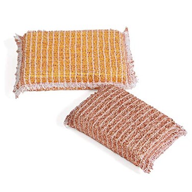 Redecker Copper Sponge Set, 2 Pack“ Non-Scratch Scrubber for Pots, PansSinks“ Flexible Reusable Copper Cleaning Sponges, Made in Netherlands