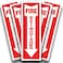 iSYFIX Fire Extinguisher Reflective Sticker Sign, 4x12, 5 Pack