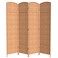 Red Lantern 7 ft. Tall Diamond Weave Room Divider - Natural - 4 Panels