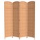 Red Lantern 7 ft. Tall Diamond Weave Room Divider - Natural - 4 Panels