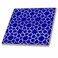 3dRose Silver Stars Outline Islamic Art Pattern 8 Inch Ceramic Tile