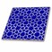 3dRose Silver Stars Outline Islamic Art Pattern 8 Inch Ceramic Tile