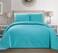 MK Home Mk Collection Solid Embossed Bedspread Bed Cover Over Size ,Blue, King/California King