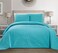 MK Home Mk Collection Solid Embossed Bedspread Bed Cover Over Size ,Blue, King/California King