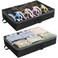Simple Houseware 2 Pack Under Bed Storage Bin, Black