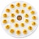 HIC Kitchen Deviled Egg Dish, 13.25-Inch, Fine Porcelain, Holds 24