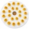 HIC Kitchen Deviled Egg Dish, 13.25-Inch, Fine Porcelain, Holds 24