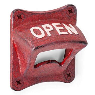 Abbott Collection Square Open Wall Bottle Opener
