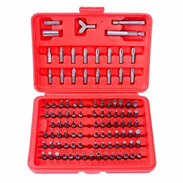 Vector Tools Security Bit Set, Chrome Vanadium Steel100-Piece Set