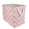 DII Polyester Container with Handles, Lattice Storage Bin, Medium, Rose