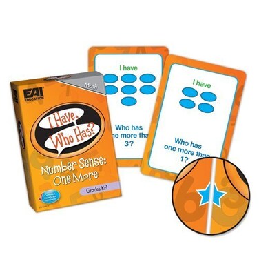 EAI Education I Have, Who Has? Number Sense Game - One More: Grades K-1