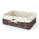 Kingwillow Cute Small Wicker Storage Basket With Lid