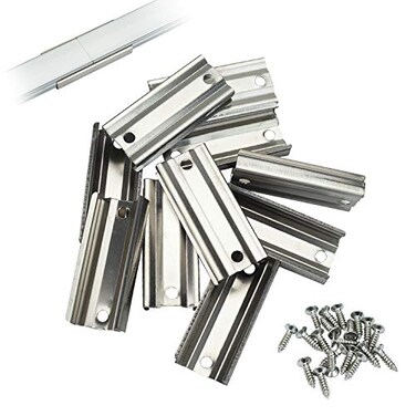 Muzata 10Pack Extension Connector for 17mm-Wide U-Shape LED Channels LCB1