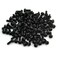 Electronics-Salon 100pcs M3 x 8mm Nylon Machine Screw, Black, Combination Phillips-Slotted Drive, Pan Head, Metric