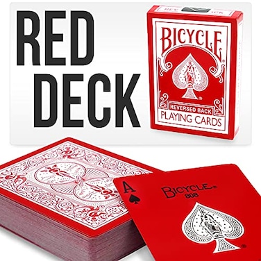 Magic Makers Bicycle Red Reverse Deck by