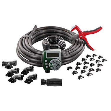 Orbit 61014 Automatic Garden Box Irrigation System - Complete 64 Sq Ft Coverage Kit with Digital Hose TimerQuick-Connects