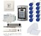 MENGQI-CONTROL Metal Weatherproof Access Control System 600LBS Force Electric Magnetic Lock110VPower SupplyExit ButtonCardsKey Fobs