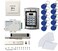 MENGQI-CONTROL Metal Weatherproof Access Control System 600LBS Force Electric Magnetic Lock110VPower SupplyExit ButtonCardsKey Fobs