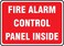 AccuformNMC "Fire Alarm Control Panel Inside" Safety Sign, Aluma-Lite„