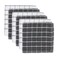 DII Basic Terry Collection Windowpane Dishcloth Set, 12x12, Gray, 6 Piece