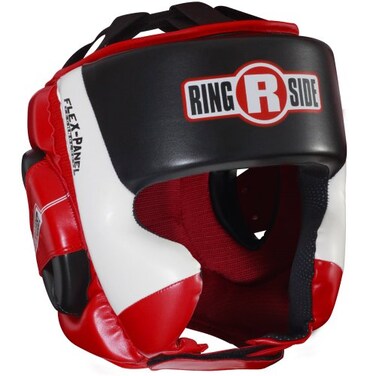 Ringside Ultra Light Sparring Headgear, Red/Black, Medium