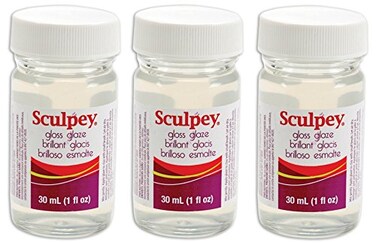 Polyform Sculpey Glaze, 1-Ounce, Glossy ,3 Pack