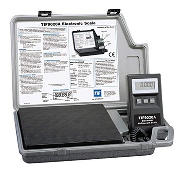 Robinair TIF9020A Slimline Electronic Refrigerant Scale, 200 lb. Capacity