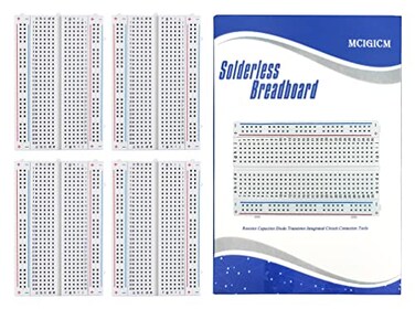MCIGICM 400 Points Solderless Breadboard, 4 Pcs