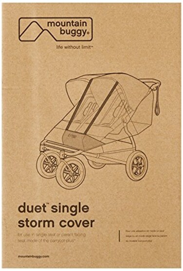 Mountain Buggy Duet Single Storm Cover, Clear