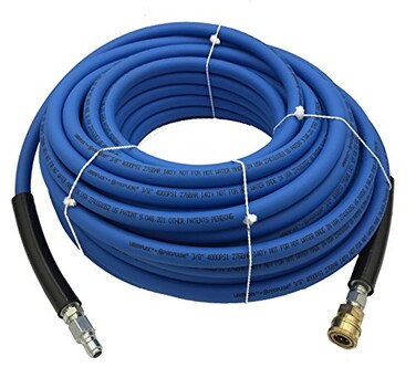 ProPulse UBERFLEX 4,000 PSI 3/8" x 100' Blue FlexibleLight Weight Hose w/QC Couplers