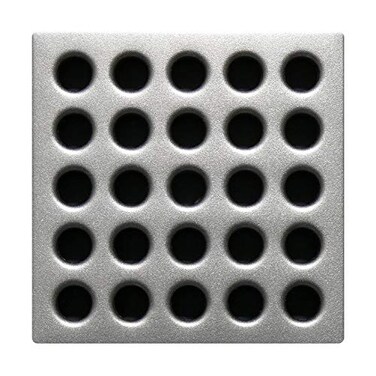 Ebbe E4410 Square Shower Drain Grate, Satin Nickel