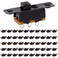 DIYhz Slide Switch Panel Mount 3 Solder Lug Pin ON/Off 2 Position 50Pcs