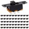 DIYhz Slide Switch Panel Mount 3 Solder Lug Pin ON/Off 2 Position 50Pcs