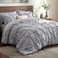 Bedsure 7-Piece King Size Comforter SetSheets, Grey King Bedding