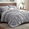 Bedsure 7-Piece King Size Comforter SetSheets, Grey King Bedding