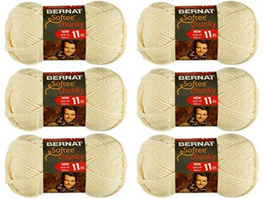 Bernat Softee Chunky Yarn ,6-PackNatural 161128-28008