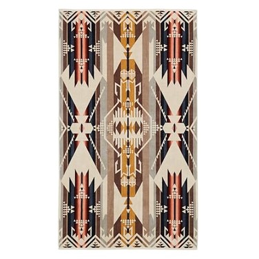 Pendleton Oversized Jacquard Spa Towel, 40 x 70 Inches, Soft Cotton Fabric