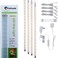 Cefrank Display Lights, 16" LED Light Bar, 4-Pack Linkable Warm White Kit