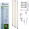 Cefrank Display Lights, 16" LED Light Bar, 4-Pack Linkable Warm White Kit